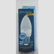 Светодиодная лампа CRYSTAL GOLD Led C37 5W PA E27 4K C-37-011