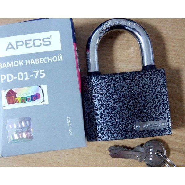 Замок навесной APECS PD-01-75