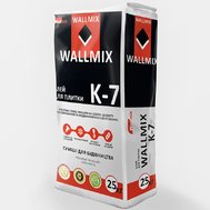 Клей для плитки K-7 25 кг, ТМ WallMix