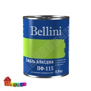 Эмаль ПФ-115 0,9 кг серебристая, ТМ Bellini