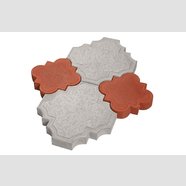 Плитка тротуарная Гуцулка, серая 40мм  (22 шт/м2)