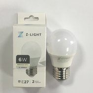 Лампа LED ZL1001, шар 6W 220V 560LM E27 4000K, TM Z-LIGHT