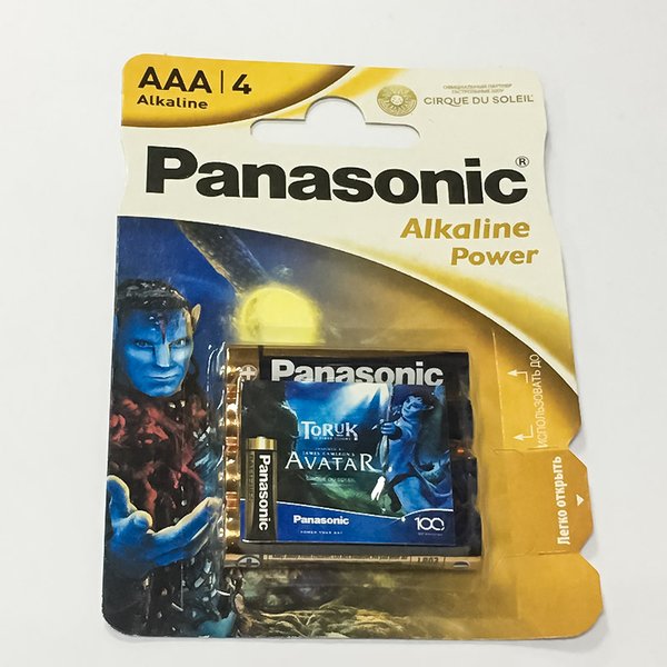 Батарейка PANASONIC LR 03 Alcaline Power Cirque DU Solei 1х4 шт