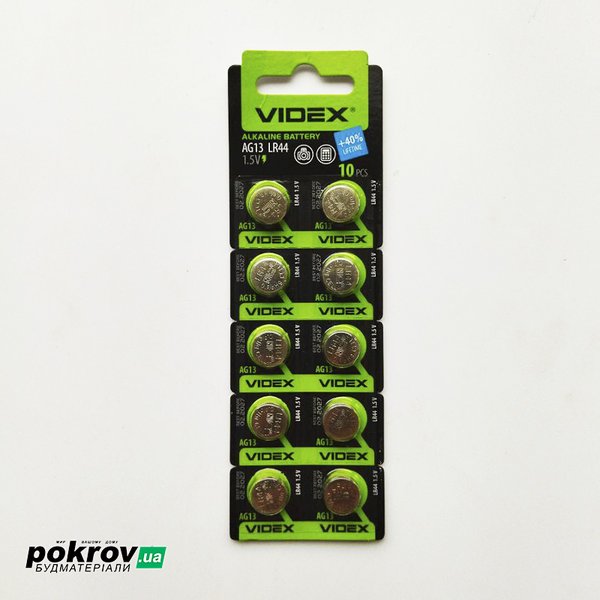 Батарейка часовая Videx AG 13 LR44 BLISTER