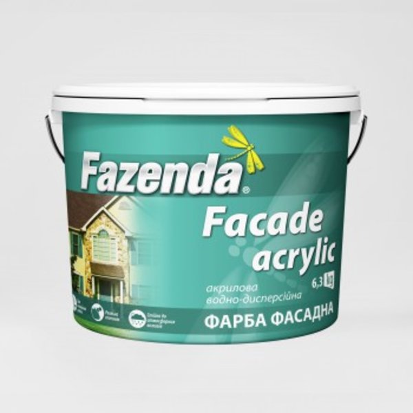 Фарба фасадна Fasade acrylic 6,3 кг, TM Fazenda