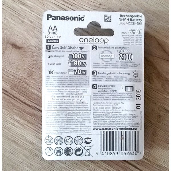 Аккумуляторная батарея ENELOOP Panasonic R6/AA 1900 mAh 1,2V