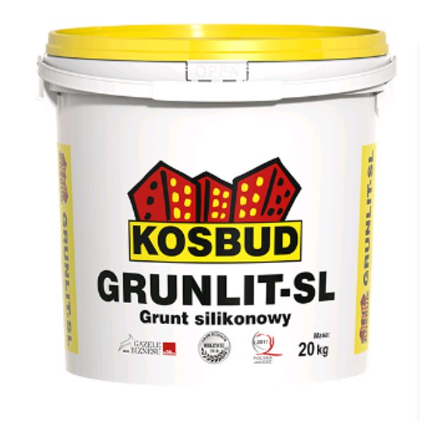 Силиконовая грунтовка Grunlit-SL c песком 10 кг, KOSBUD