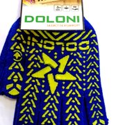 Перчатки TM DOLONI Звезда, трикотаж с ПВХ, синие, 7 клас 10 размер