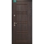 Дверь мдф/мдф ПК-21 венге структ\светлая (860R) (мдф 15мм) короб 100,сап/сап+ночник с ручкой