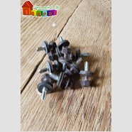 Саморіз покрівельний по металу 9R6 4,8х19 мм RAL7024 сірий графіт