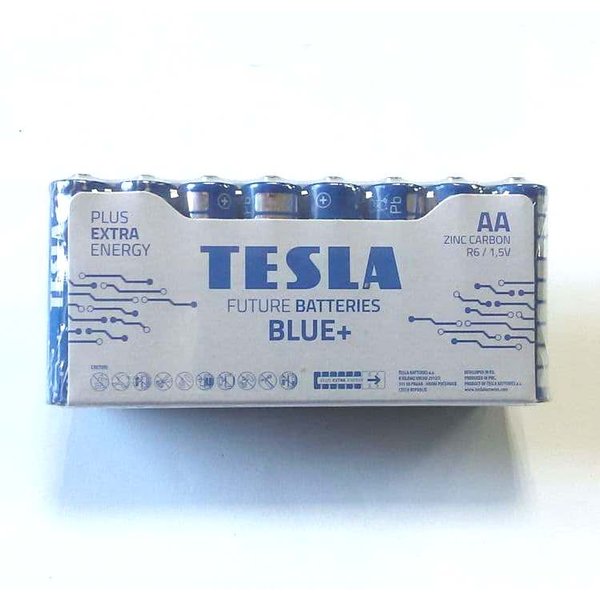 Батарейка TESLA BATTERIES AA BLUE+ (R06/SHRINK)