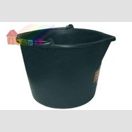 Ведро пластиковое с носиком строительное 10л, черное, Budmonster