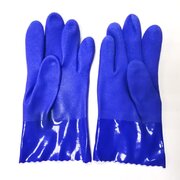 Перчатки резиновые бензо,масло,кислотностойкие,синие размер 10