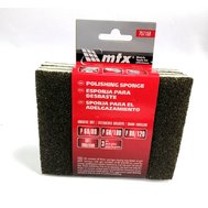 Губка для шлифования P60/80, P60/100, P80/120 125*100*10 мм, мягкая, набор 3 шт., MTX