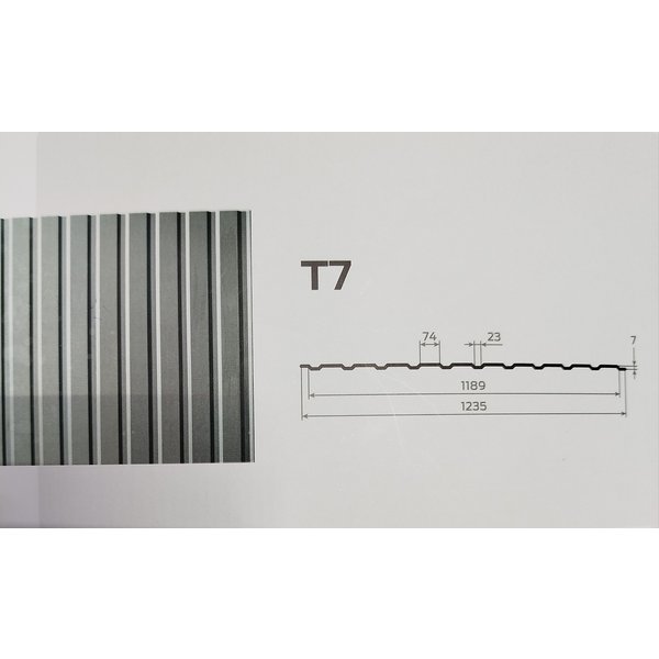 Профнастил Т-7 0,50*1235*1190 РЕ (Польша) 225