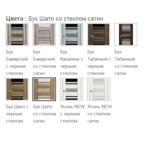 Двери Межкомнатные НИЦЦА (стекло сатин), ТМ Новый Стиль