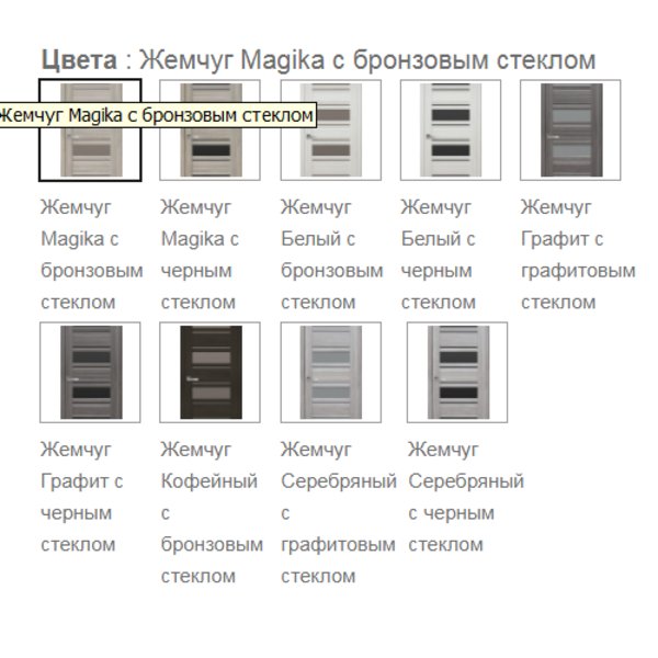 Двери Межкомнатные ФЛОРЕНСИЯ C2 (стекло графит), ТМ Новый Стиль