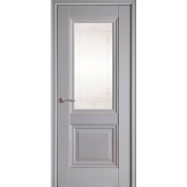 Двери Межкомнатные ИМИДЖ стекло (с молдингом), 80,  двустор. цвет: патина/дуб золото, Новый Стиль