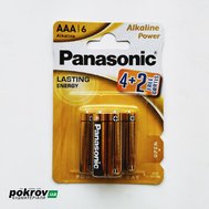 Батарейка PANASONIC LR03 ААА 4+2 BL (Plus Alcaline)