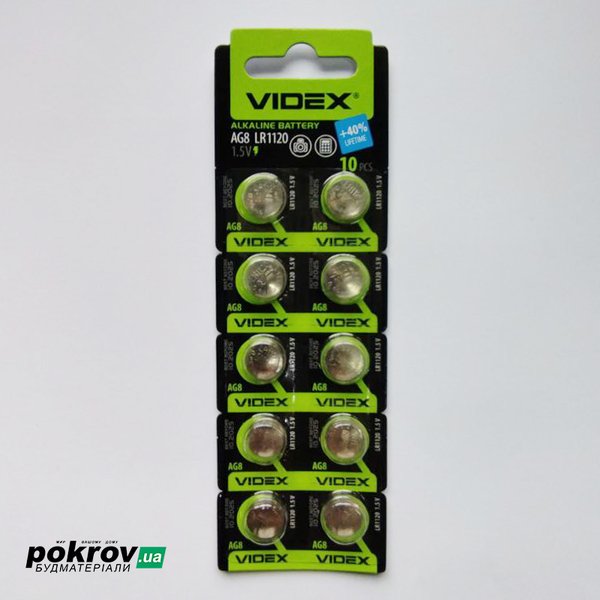 Батарейка часовая Videx AG 8 LR1120 BLISTER