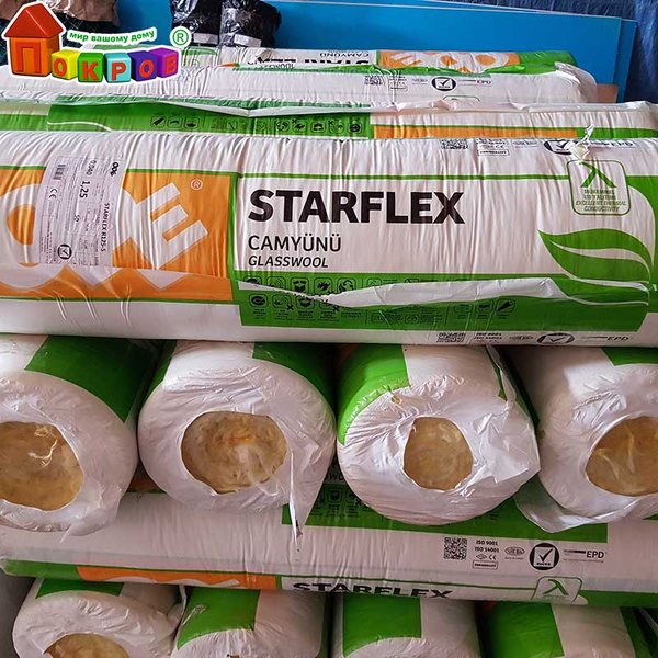 Утеплитель тепло- и звукоизоляционный STARFLEX (1рул. 15 м.кв)