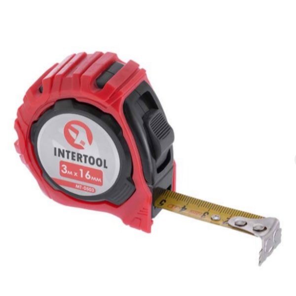 Рулетка с магнитом INTERTOOL 3м*16мм