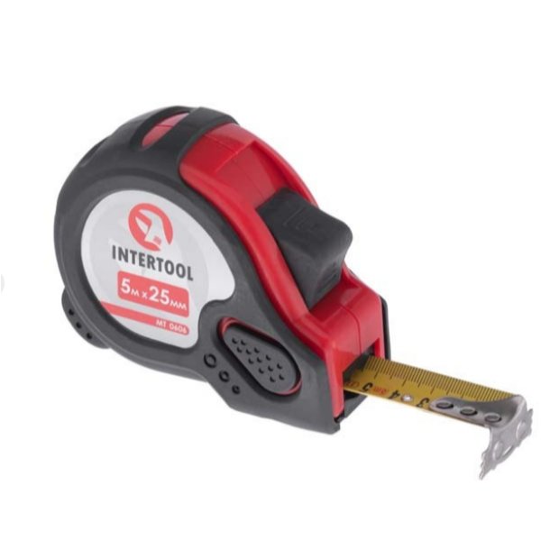 Рулетка с магнитом INTERTOOL 5м*25мм