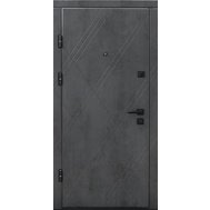 Двері вхідні мдф/мдф ПК-266 Q + Бетон темний III (860 L) 100 Ч/Ф кале/сап/ночн с ручк