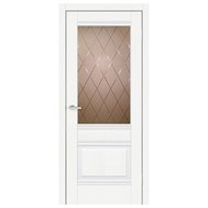Полотно дверное EКO ТМ DOORS 2000х800х40мм С 070 CD (стекло бронза) (дуб меренго)
