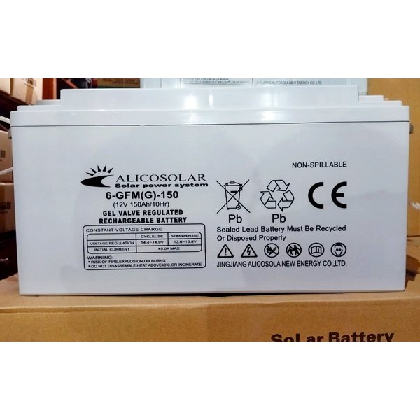 Акумуляторна батарея Gel Alicosolar 6-GFM(G) 150 12V 150Ah для сонячної станції