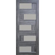 Дверное полотно коллекция Liberty Palmira  (цвет в ассортименте) стекло сатин белый 90