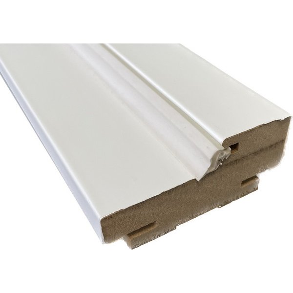 Дверная коробка MDF телескоп 80*34*2070 PР (белый мат), стоевая