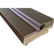 Дверная коробка деревянная 80*34*2070 Экошпон, Шимо Шоколад, стоевая