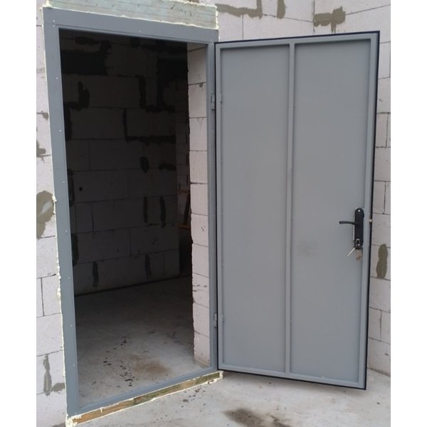 Двері вхідні технічні металеві 202*85см, 202*95 см