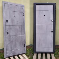 Дверь мдф/мдф ПО-361Q Оксид темний/оксид светлый (860R) 80-й Ч/Ф сап/сап с ручк