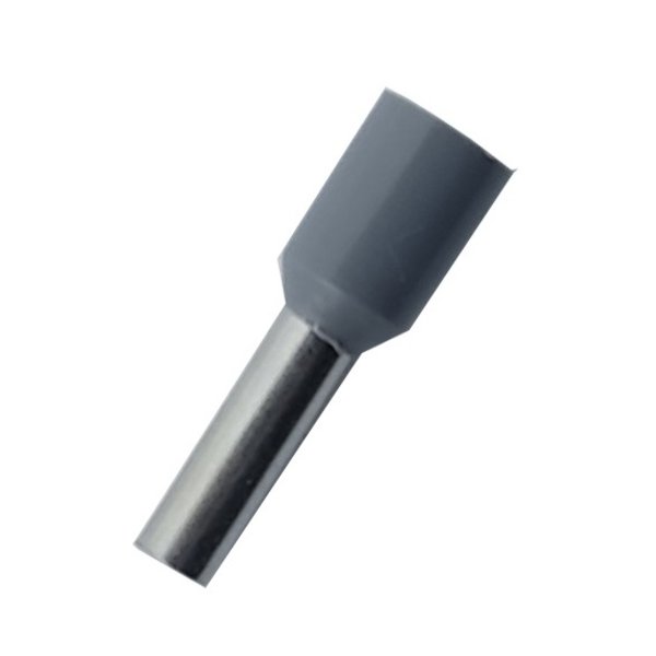 Ізольований наконечник втулковий (Е2508) 2,5 мм2 8 мм сірий TNSy5502615, TNSy