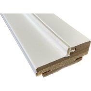 Дверная коробка дерево сєндвич телескоп 100*34*2070 PР (белый мат), стоевая
