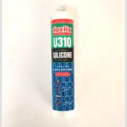 Герметик силіконовий універсальний прозорий 310 мл U310T, FOXFIX
