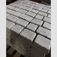 Плитка тротуарная Средневековой камень (180х120;120х120;120х90;120х60), серая 50 мм (60 шт. в м2)