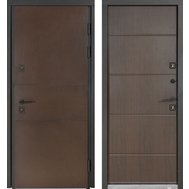 Двері мет. Булат Tермо House 703 Мод 703/191  (вуличний тип) 860*2050 мм, венге темний, праві