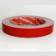 Стрічка клеюча двобічна вспінена (біло-червона) 12 мм 5 м, Master Pack