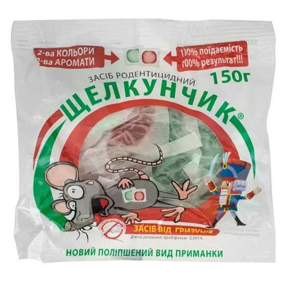 Засіб для боротьби з мишами Щелкунчик 250 г тісто з муміфікатором в фільтр-пак