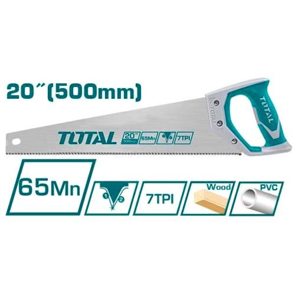 Ножовка по дереву Extra Sharp 500 мм, ТНТ55206, TOTAL