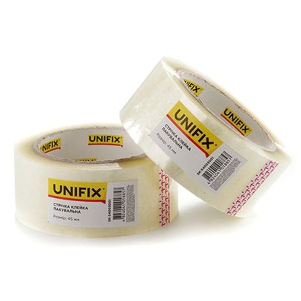 Скотч прозорий 45 мм 100 м UNIFIX
