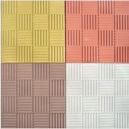 Плитка тротуарная Печенье, 300х300x30 мм (11 шт. в м2), цветная