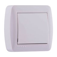 Вимикач DEMET білий, 711-0200-100, LEZARD