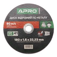 Круг відрізний 180х1,6х22,23 по металу, 829009 APRO