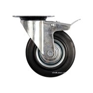 Колесо до візка з обертовою опорою і гальмом VOREL 75 мм 23х97 мм 40 кг