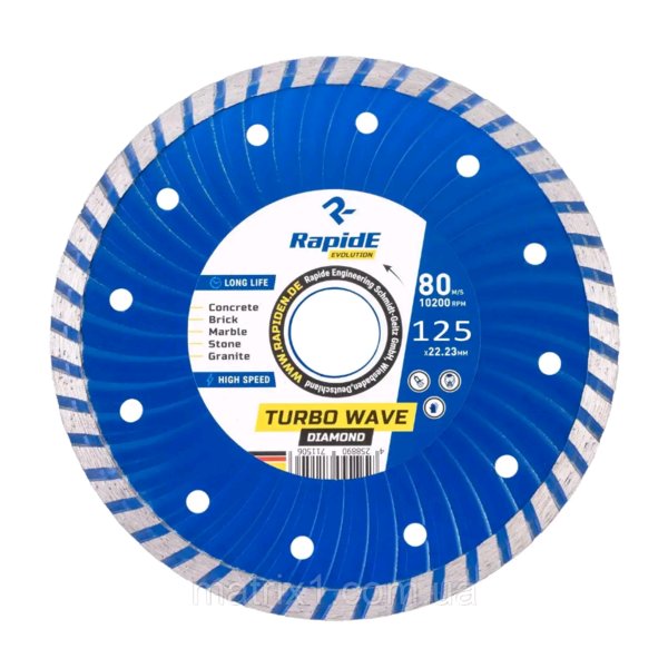 Алмазний диск 180х22,2 Turbo Wave, RapidE DIAMOND
