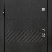 Двері вхідні мдф/мдф ПК-560 Q Оксід чорний/світлий (860L)